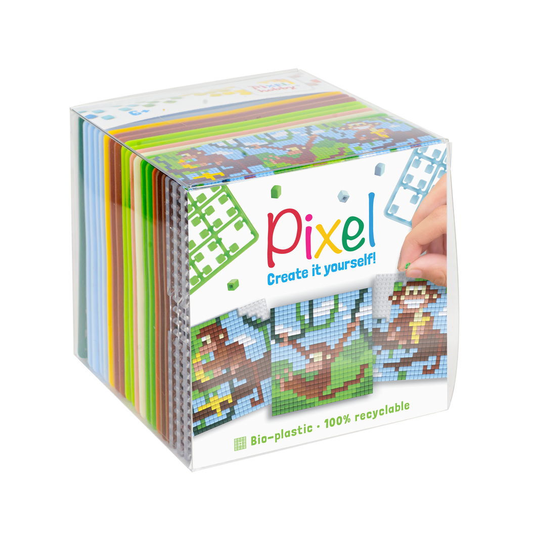 Pixel cube | Monkeys