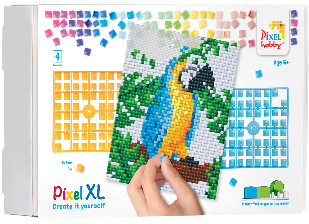 Pixel XL-Bundle | Papagei (4 Grundplatten)