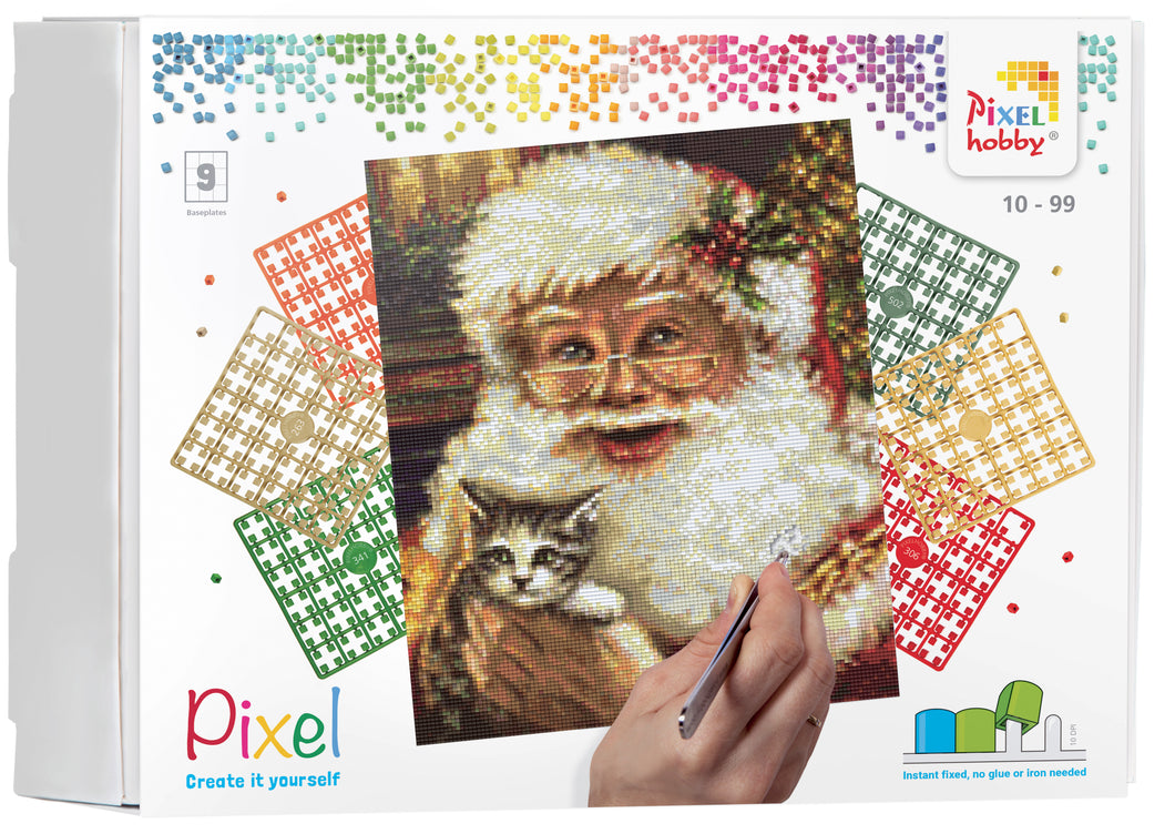 Pixel-Kit | Weihnachtsmann (9 Grundplatten)