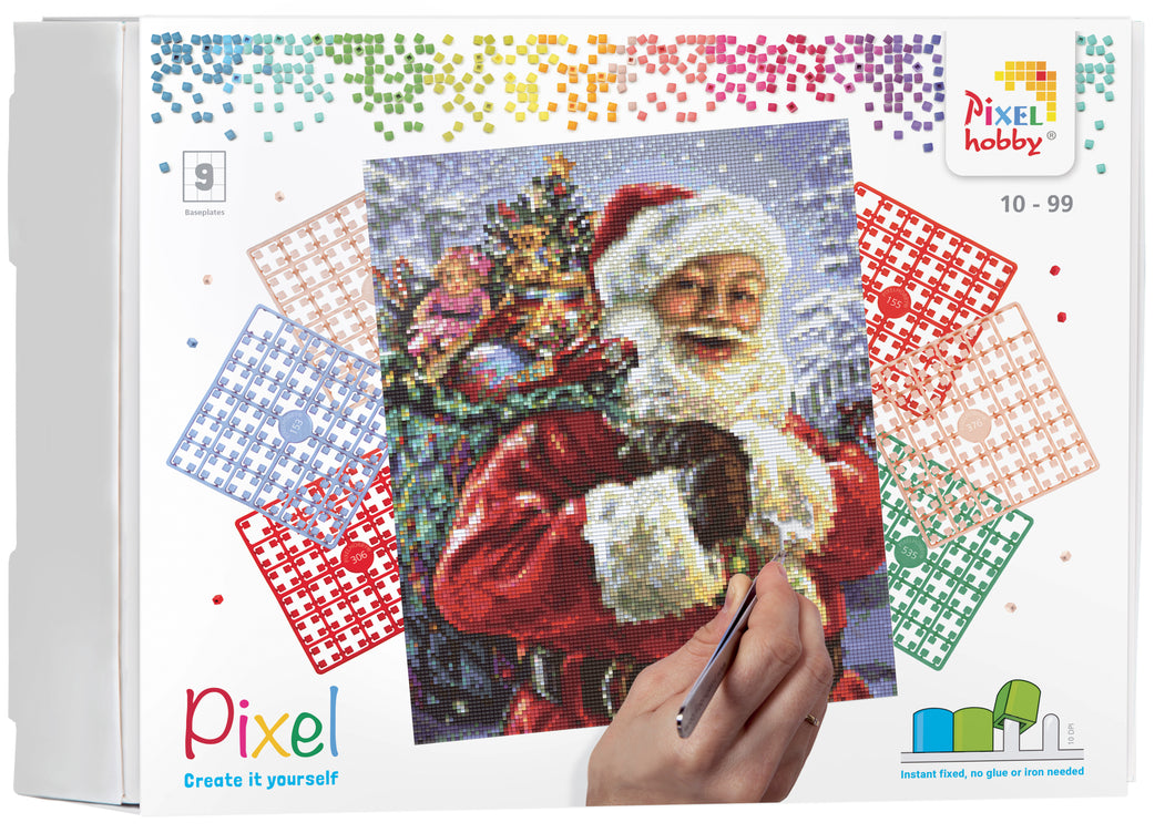 Pixel Kit | Kerstman (9 basisplaten)