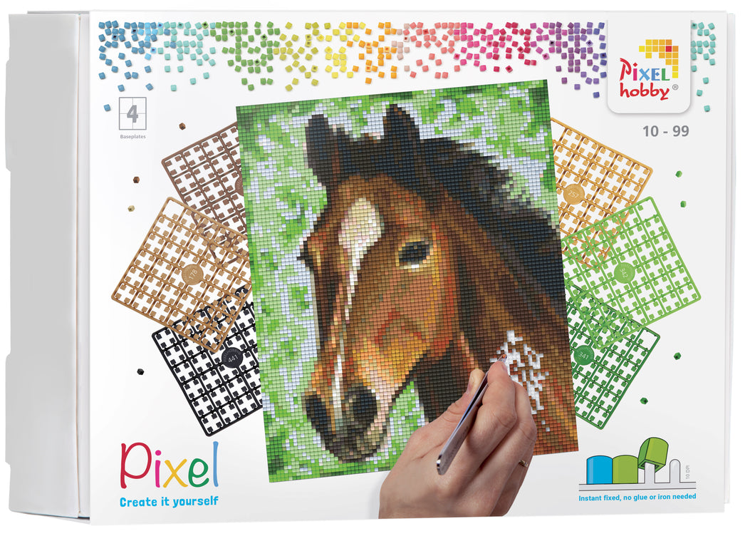 Pixel Set Horse | 4 baseplates