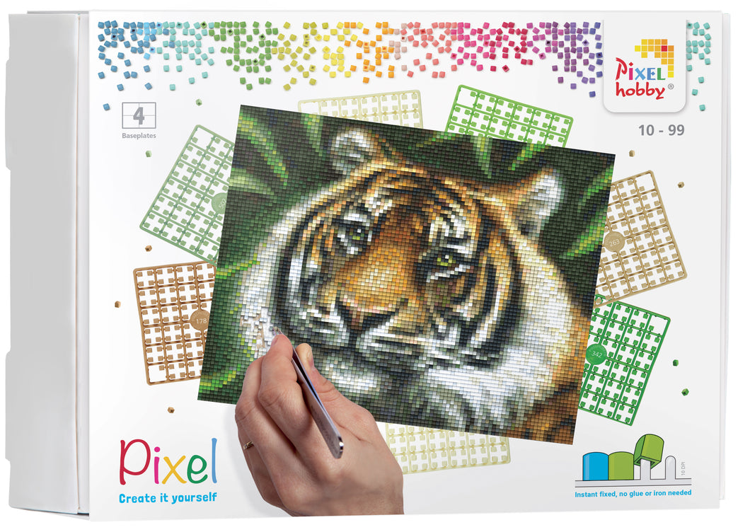Pixel-Kit | Tiger (4 Grundplatten)