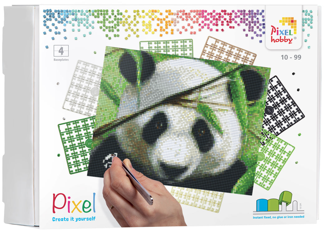 Pixel-Kit | Panda (4 Grundplatten)
