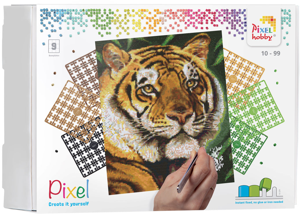 Pixel-Kit | Tiger (9 Grundplatten)