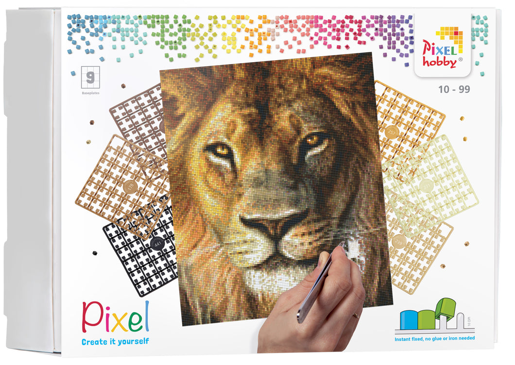 Pixel-Kit | Löwe (9 Grundplatten)