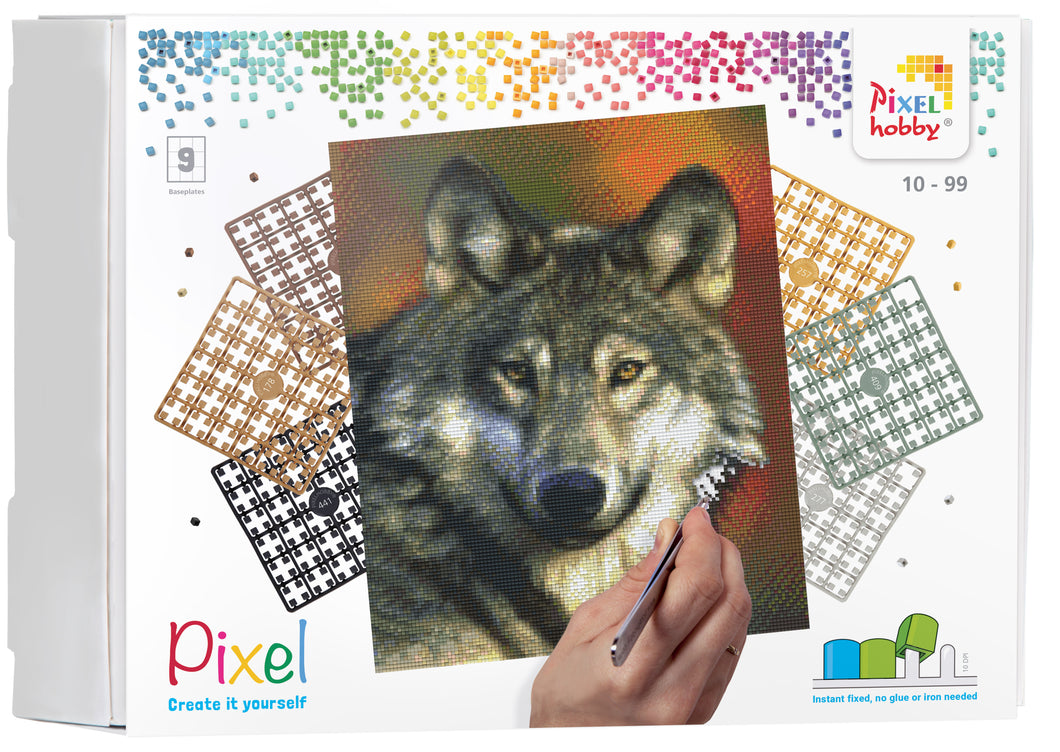 Pixel Set Wolf | 9 baseplates