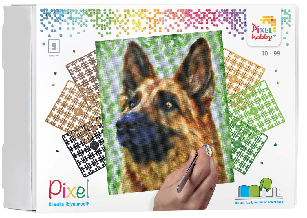 Pixel-Kit | Schäferhund (9 Grundplatten)