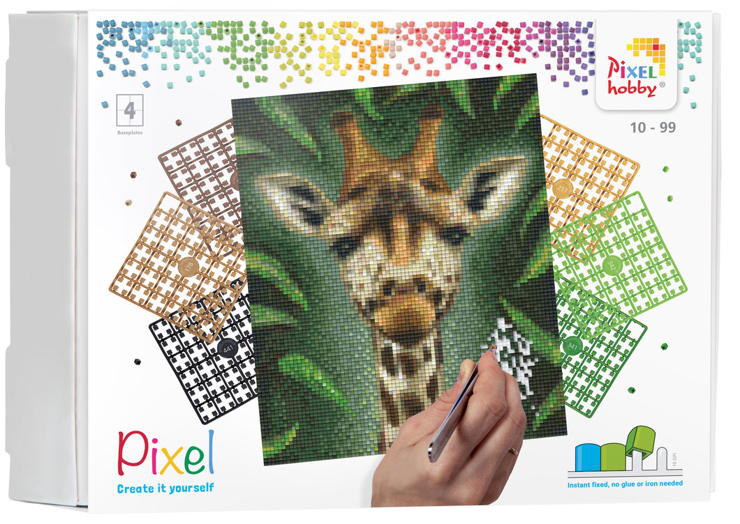Pixel-Kit | Giraffe (4 Grundplatten)