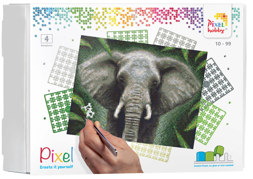 Pixel kit Elephant | 4 baseplates
