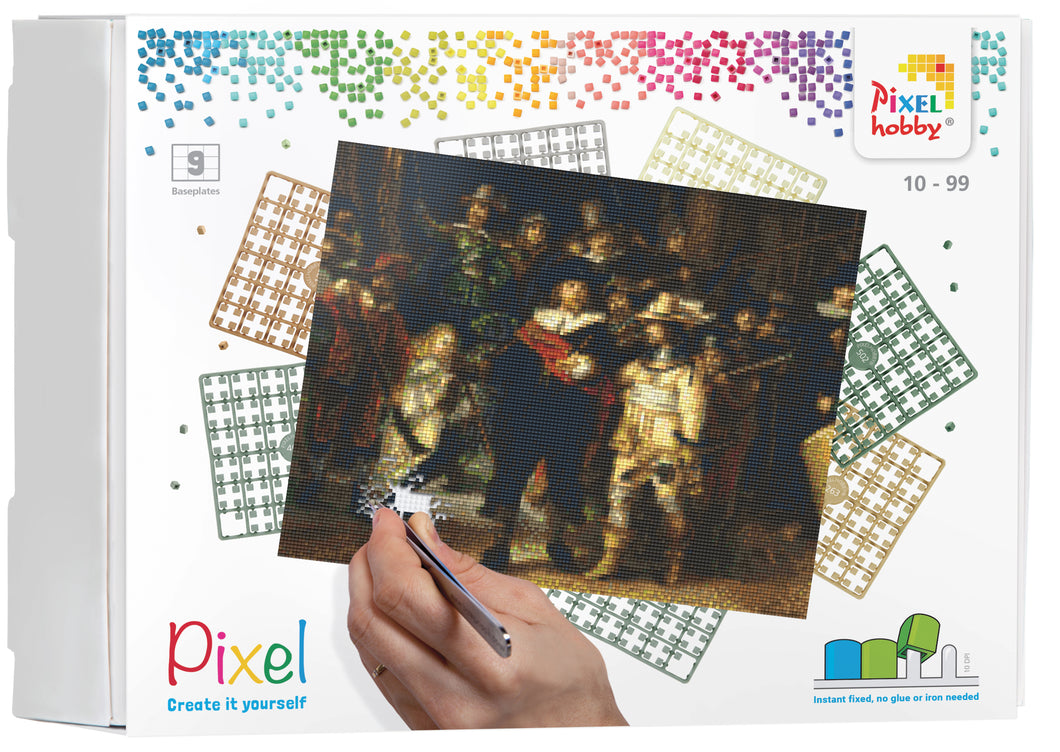 Pixel Kit | De Nachtwacht Rembrandt (9 basisplaten)
